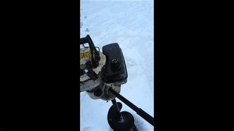 jiffy model  ice fishing auger hp tecumseh    auger