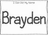 Tracing Brayden Worksheets Fai Ingrandire sketch template