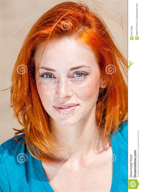 Freckle Girl Redhead