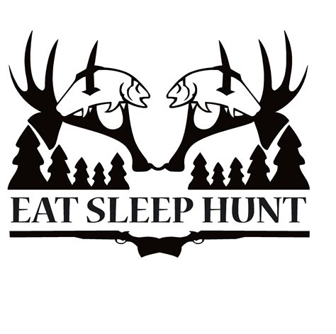 eat sleep hunt hunting decal eat sleep hunt fishing hunt sticker