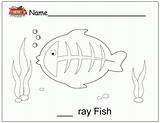 Coloring Ray Fish Popular Coloringhome Comments sketch template