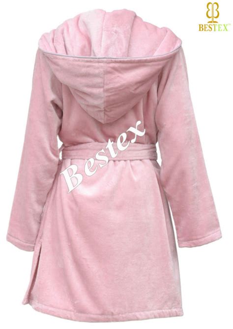 Wholesale Pink Short 100 Cotton Warm Mature Bath Robe For Women Buy