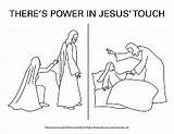 Garment Touched Sermons4kids Touching Touches Cloak sketch template