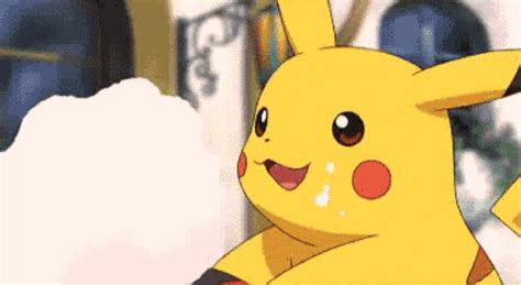 pikachu eating cotton candy pictures images  photobucket