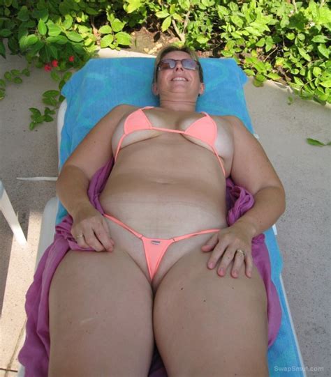 chubby wife share her hoilday snaps with us wearing bikini thong