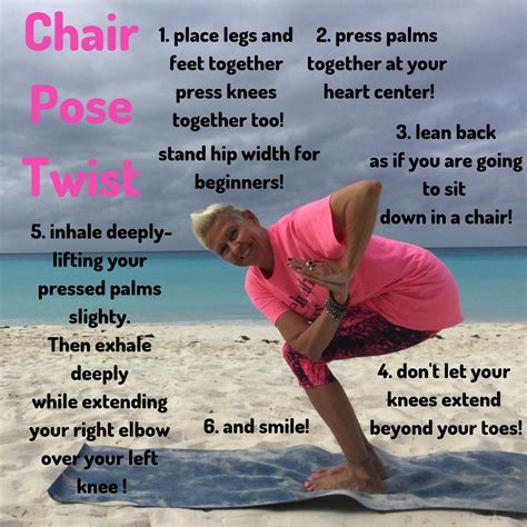 chair pose twist mini challenge learning  twist halleluyah yoga