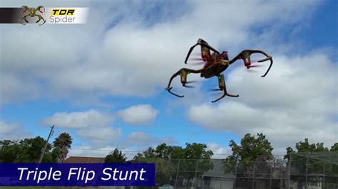 tdr spider rc drone stunts demo youtube