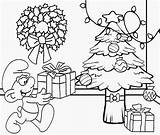 Coloring Christmas Pages Drawing Kids Clipart Scenery Color Smurf Teenagers Tree Printable Clip Fun Celebration Creative Smurfs Drawings Xmas Complex sketch template