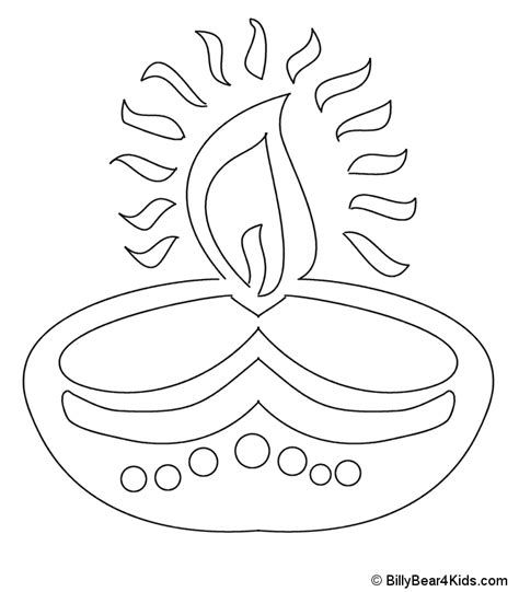 diwali coloring pages coloring home