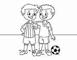 Teammates Coloring Playing Coloringcrew Colorear Pages Children sketch template