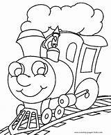 Coloring Pages Transportation Train Color Printable Kids Steam Sheets Found Trains sketch template