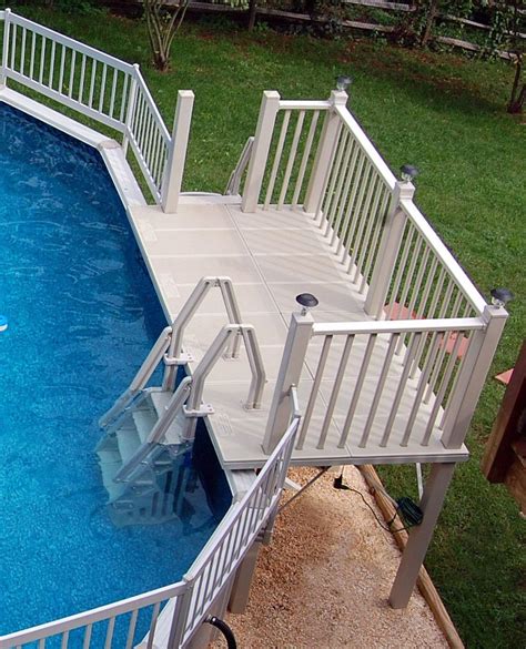 Above Ground Swimming Pool Deck Ideas Backyard Design Ideas