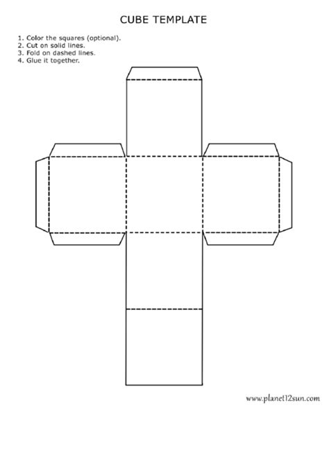 editable cube template