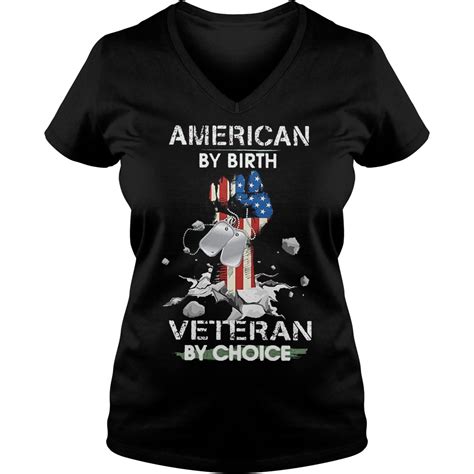 American By Birth Veteran By Choice Hand Up American Flag Shirt Hoodie