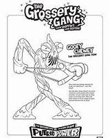 Grossery Gang Coloring Pages Sheets Series Time sketch template