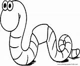 Coloring Bugs Pages Worm Color Printable Bug Sheets Found sketch template