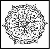 Coloring Pages Printable Geometric Library Clipart sketch template