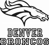 Broncos Denver Football sketch template