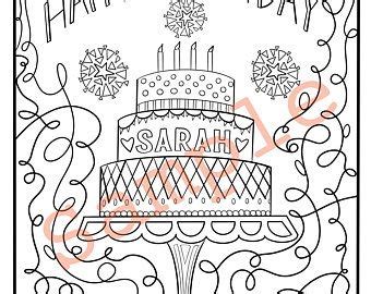 custom birthday coloring page printable coloring page share joy