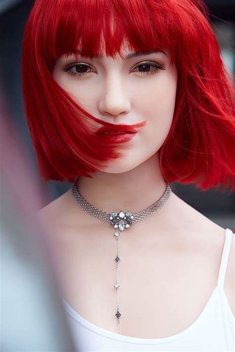 172cm keturah red short hair sino silicone sex dolls for sale yidoll