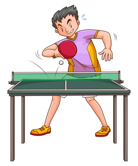 ping pong player  vector art   downloads
