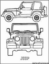Jeep Coloring Pages Wrangler Drawing Kids Tj Fun Car Jeeps Color Printable Safari Book Cars Road Off Rubicon Books Drawings sketch template