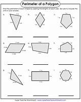 Perimeter Worksheet Worksheets Shapes Grade Area Polygons Polygon Math 5th Geometry Printable Au Lengths Primary Sides Kids Choose Board Google sketch template