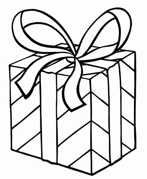 gift coloring page coloring home