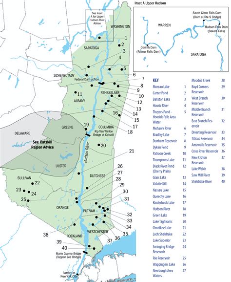 hudson river fishing map unique fish photo