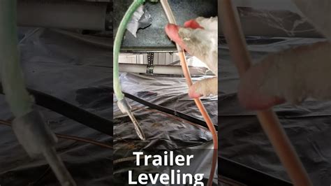 trailer leveling mobile home  leveling youtube