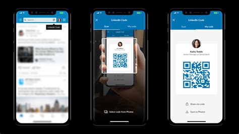 linkedin app turns  profile   digital business card  qr codes tomac