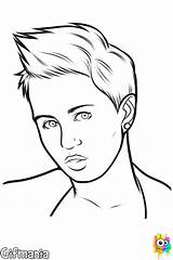 Cyrus Miley Coloring Pages Drawing Easy Drawings Choose Board Great sketch template