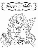 Happy Birthday Coloring Sister Pages Printable Color Getcolorings sketch template
