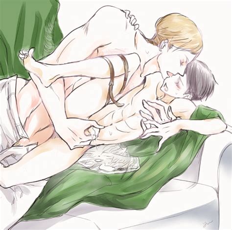 rule 34 attack on titan erwin smith gay levi male male only tagme yaoi 1286570