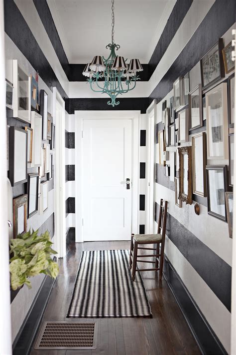 decorate  narrow hallway popsugar home