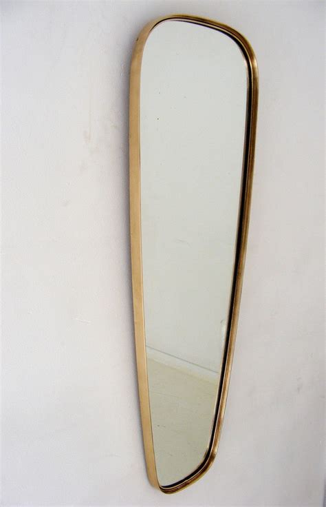 vamp furniture  long solid brass framed vintage mirror  unpacked