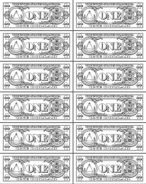 printable play money  coloringkidsorg