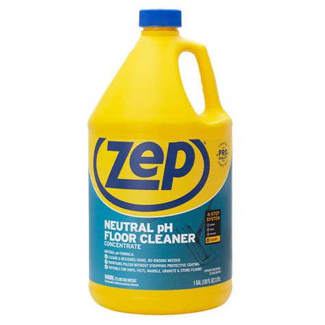 shop zep commercial neutral floor cleaner concentrate  fl oz vinyl floor cleaner  lowescom