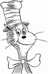 Coloring Pages Hat Cat Dr Seuss Printable Sheets Color Ruku Sheet Book Print Drawing Preschool Printables Head Cheshire Clip Top sketch template