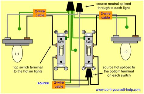 switch  lights wiring diagram