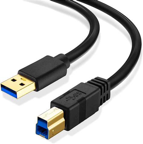 amazoncom usb  printer cable ft usb  cable usb  male   male printer scanner cable