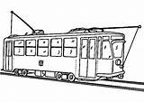 Tramway Tram Coloriages 2118 sketch template