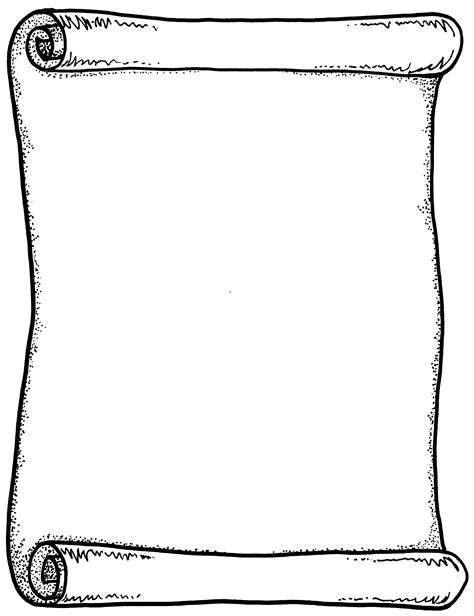 blank scroll template drawing  image