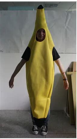 shipping men cosplay fun adult banana body suit costume unisex