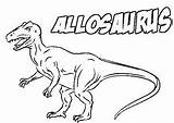 Allosaurus Pages Coloringpagesonly Coloring Dinosaur sketch template