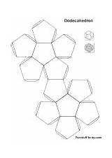 Dodecahedron sketch template