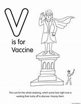 Coloring Vaccine Pages Printable sketch template