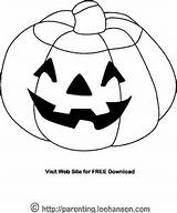 Pumpkin Coloring Pages Face Halloween sketch template