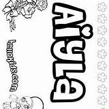 Coloring Pages Lola Hellokids Girls Ajia Name sketch template