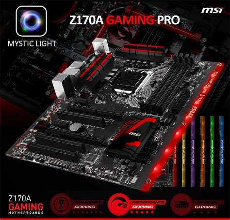 msi unveils za gaming pro motherboard full rgb leds illuminated pcb   million colors